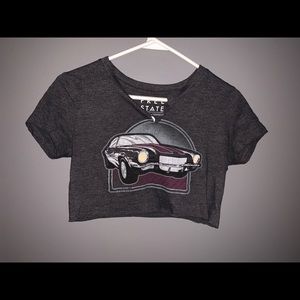Vintage Car Crop Top
